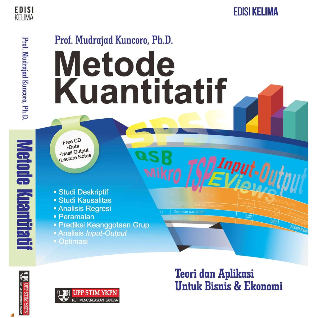 Cover Metode Kuantitatif :  Teori dan Aplikasi untuk Bisnis & Ekonomi / Mudrajad Kuncoro