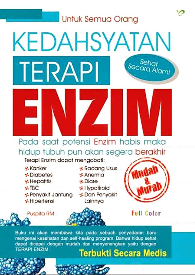 Cover Kedahsyatan Terapi Enzim / Puspitarini Muyossaro