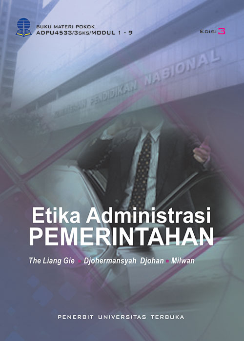 Cover Etika Administrasi Pemerintahan :  - / The Liang Gie