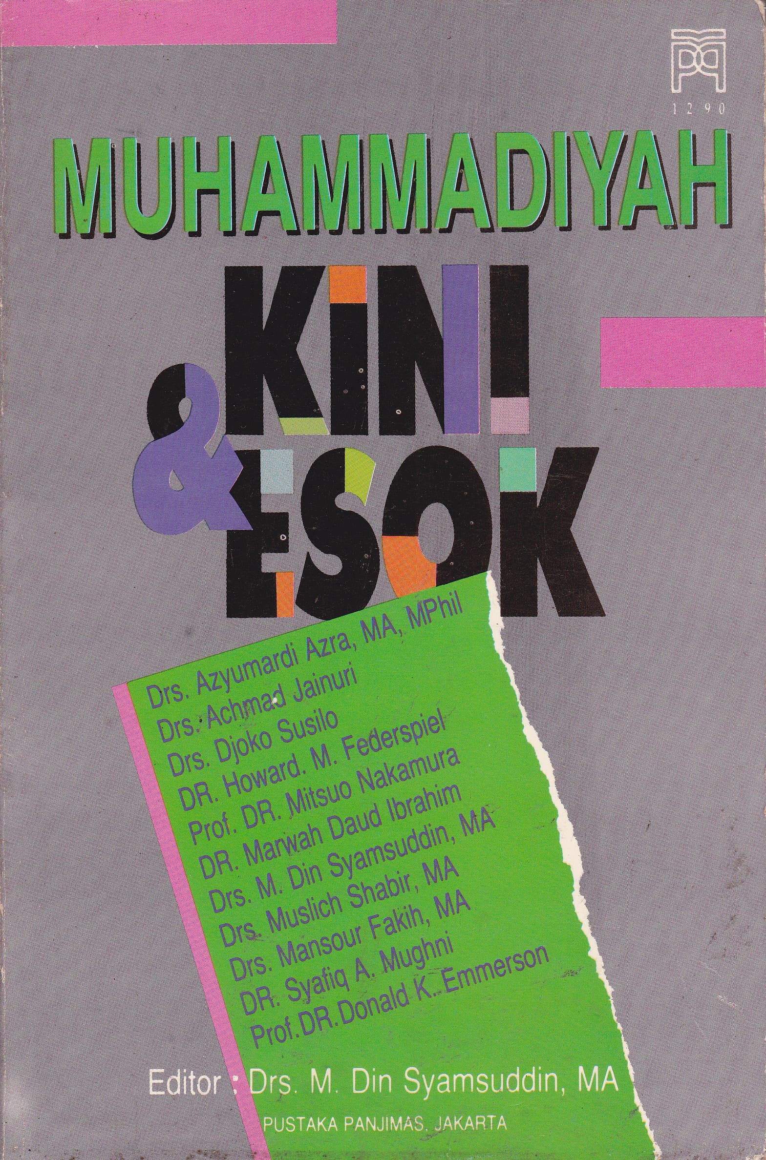 Cover Muhammadiyah Kini & Esok / Azyumardi Azra