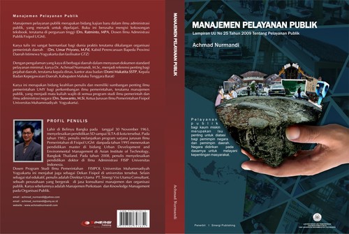 Cover Manajemen Pelayanan Publik :  Peduli, Inklusif, dan Kolaboratif / Agus Dwiyanto