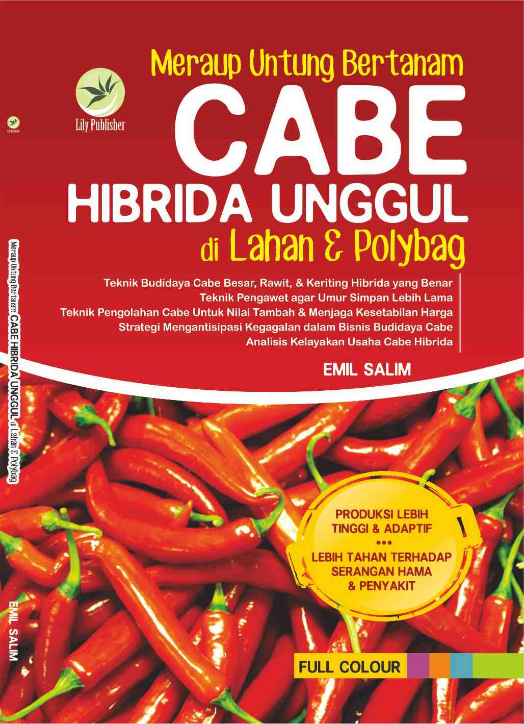 Cover Meraup untung bertanam cabai hibrida unggul di Lahan & Polybag :  - / Emil Salim