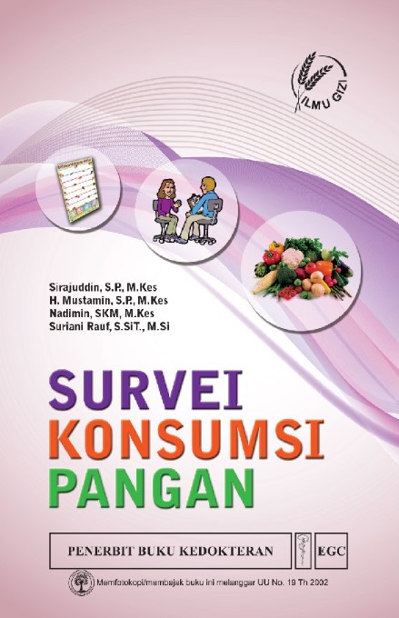 Cover Survei Konsumsi Pangan :  - / Sirajuddin