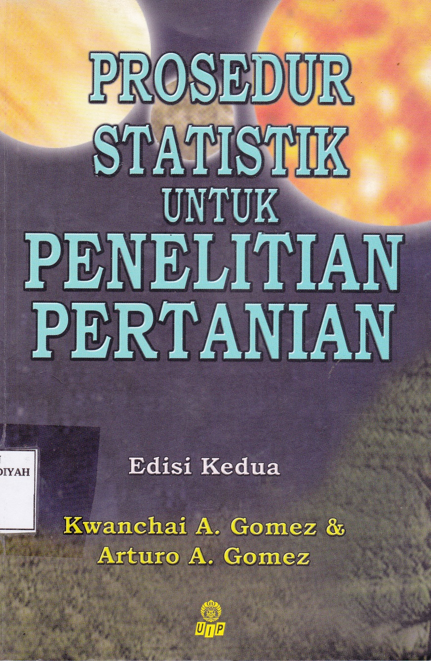 Cover Prosedur Statistik untuk Penelitian Pertanian :  - / Kwanchai A Gomez