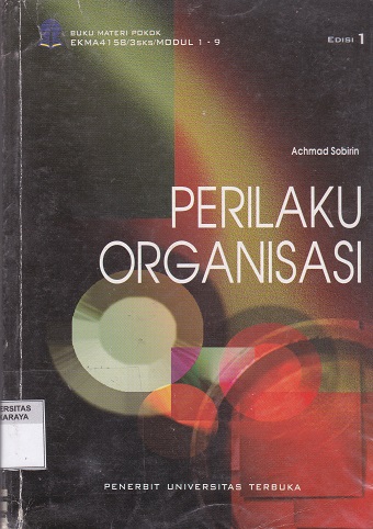 Cover Perilaku Organisasi :  - / Achmad Sobirin