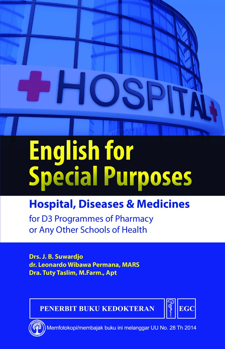 Cover English for special purposes :  - / Suwardjo