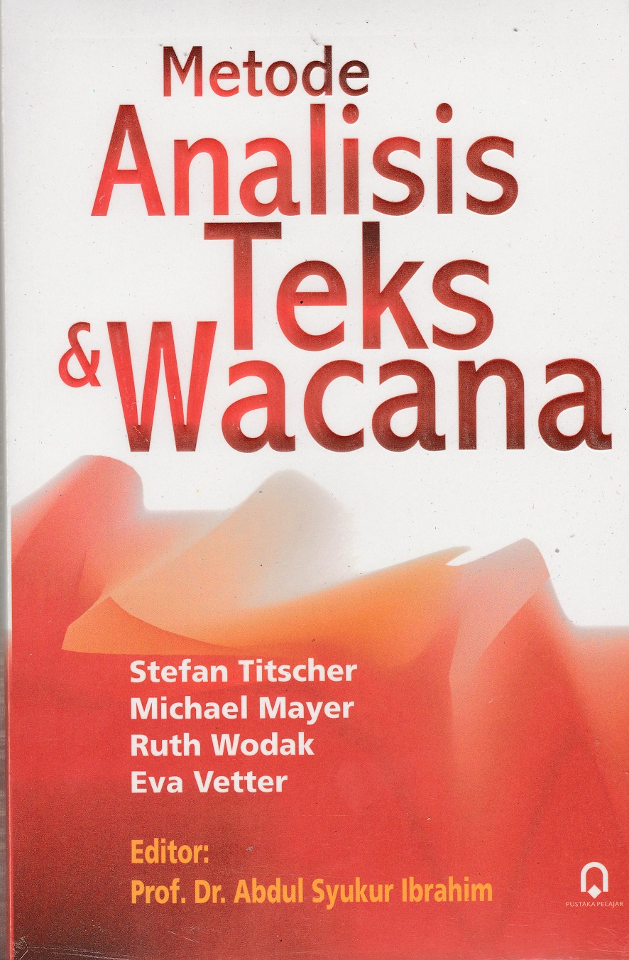 Cover Metode Analisis Teks & Wacana :  - / Stefan Titscher