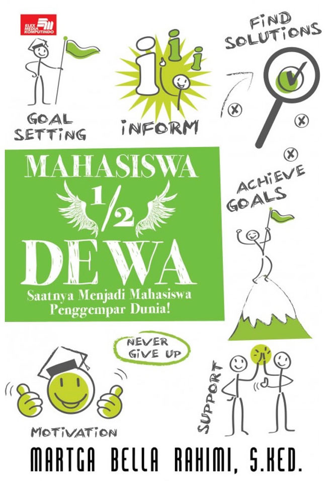 Cover Mahasiswa 1/2 Dewa :  Saatnya Menjadi Mahasiswa Penggempar Dunia / Martga Bella Rahimi