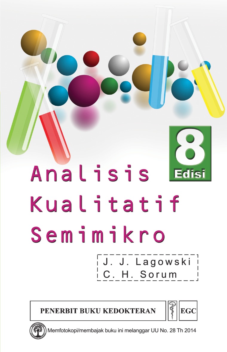 Cover Analisis Kualitatif Semimikro :  - / Lagowski