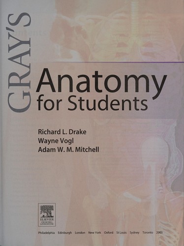 Cover Grays Anatomy For Students :  - / Richard L Drake