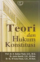 Cover Teori dan Hukum Konstitusi :  - / Dahlan Thaib
