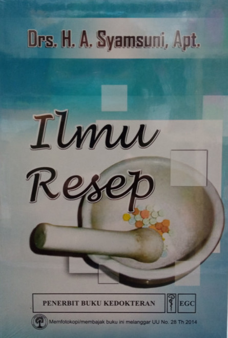 Cover Ilmu Resep :  - / Syamsuni