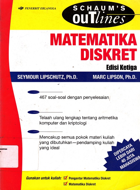 Cover Matematika Diskret / Seymour Lipschutz, dk