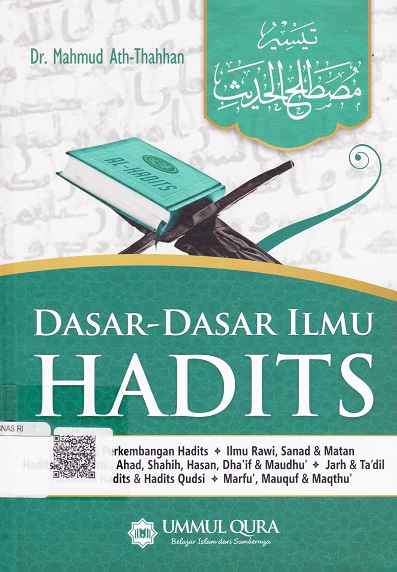 Cover Dasar-dasar Ilmu Hadits :  - / Mahmud Ath-Thahhan