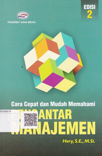Cover Cara Cepat dan Mudah Memahami Pengantar Manajemen :  - / Hery