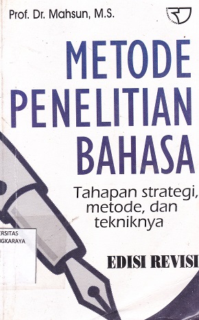 Cover Metode Penelitian Bahasa .... / Mahsun