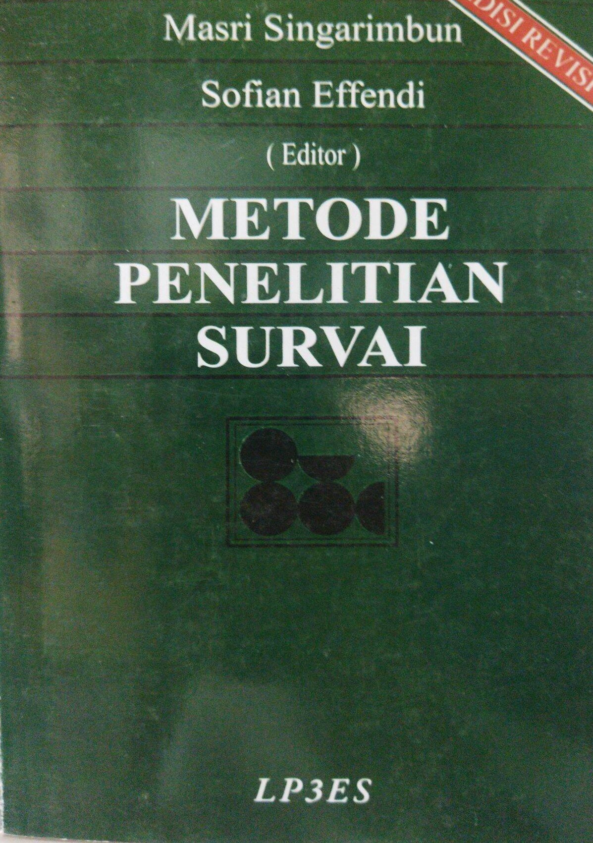 Cover Metode Penelitian Survai :  - / Masri Singarimbun