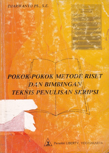 Cover Pokok-Pokok Metode Riset Dan Bimbingan Teknis Penulisan Skripsi :  - / Djarwanto