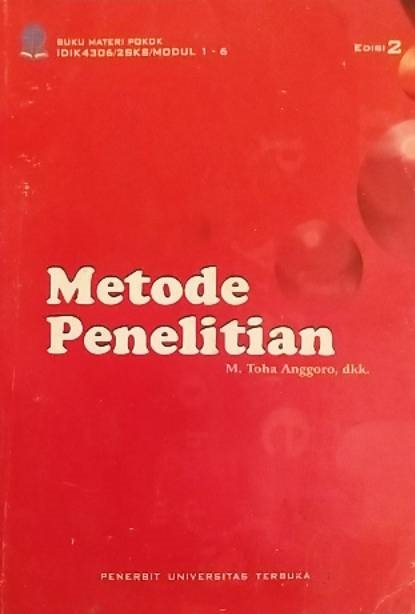 Cover Metode Penelitian :  - / M. Toha Anggoro