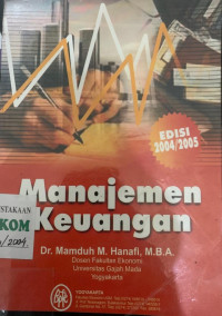 Cover Manajemen Keuangan / Dr. Mamduh M. Hanafi, M.B.A