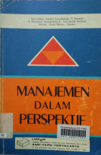 Cover Manajemen Dalam Perspektif / Tanri Abeng