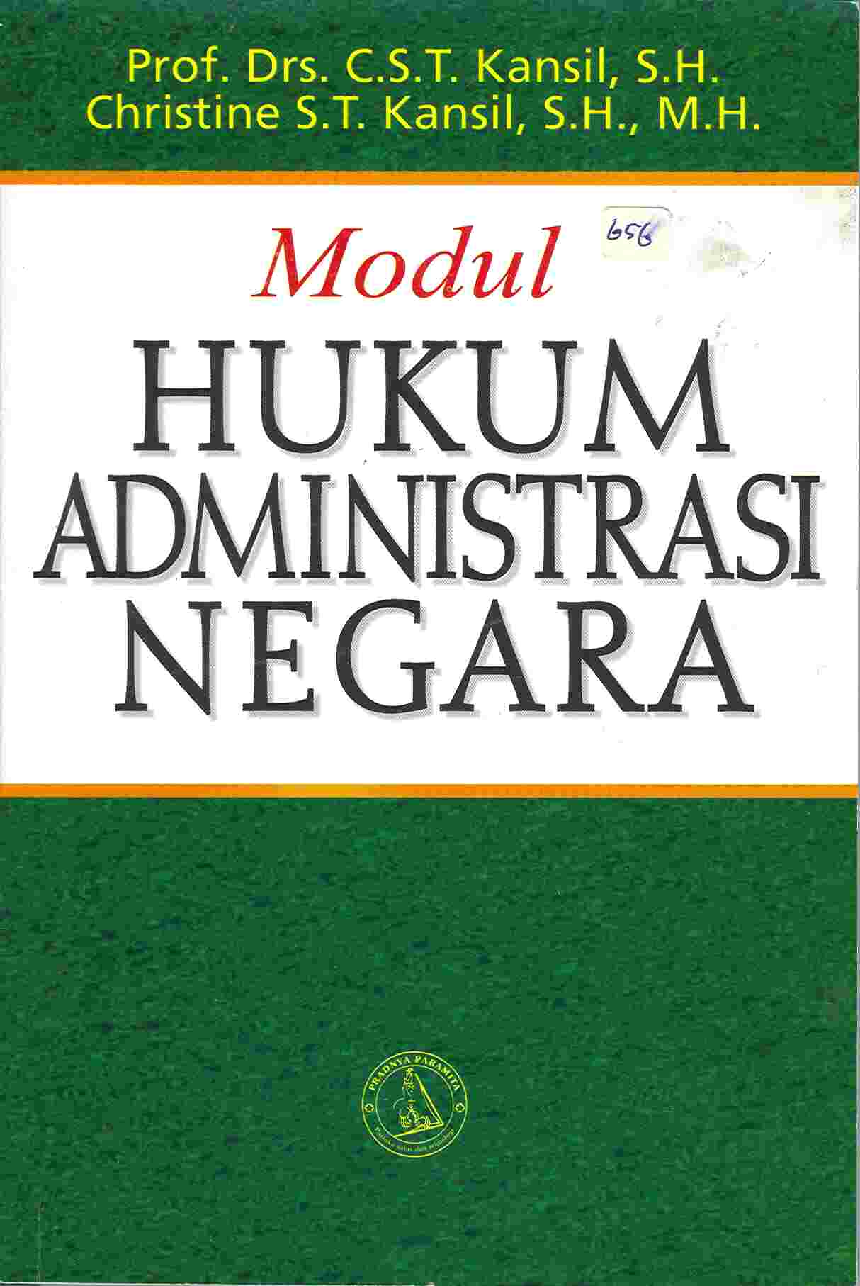 Cover Modul Hukum Administrasi Negara :  - / Kansil
