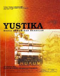 Cover Jurnal Yustika :  Media Hukum dan Keadilan
