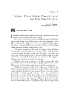 Cover Pengantar Ilmu Pemerintahan / Jrg. Djopari
